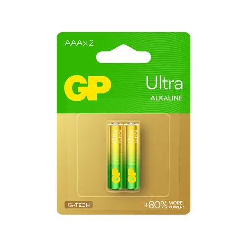 Baterie alcalină GP ULTRA LR03 AAA /2 buc. în ambalaj/ blister 1.5V GP,GP24AU - 1
