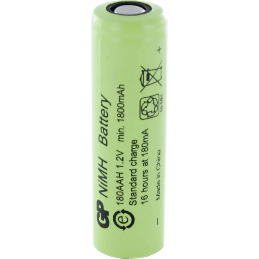 Επαναφορτιζόμενη μπαταρία R6 AA 180AAH-B 1800mAh NiMH 1 τεμ. χύμα Industrial GP