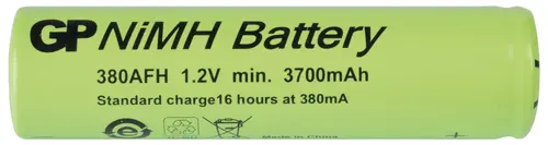 Акумулаторна батерия NiMH  380AFH-B 1.2V 3800mAh  7/5AF 1бр. GP BATTERIES - image 1