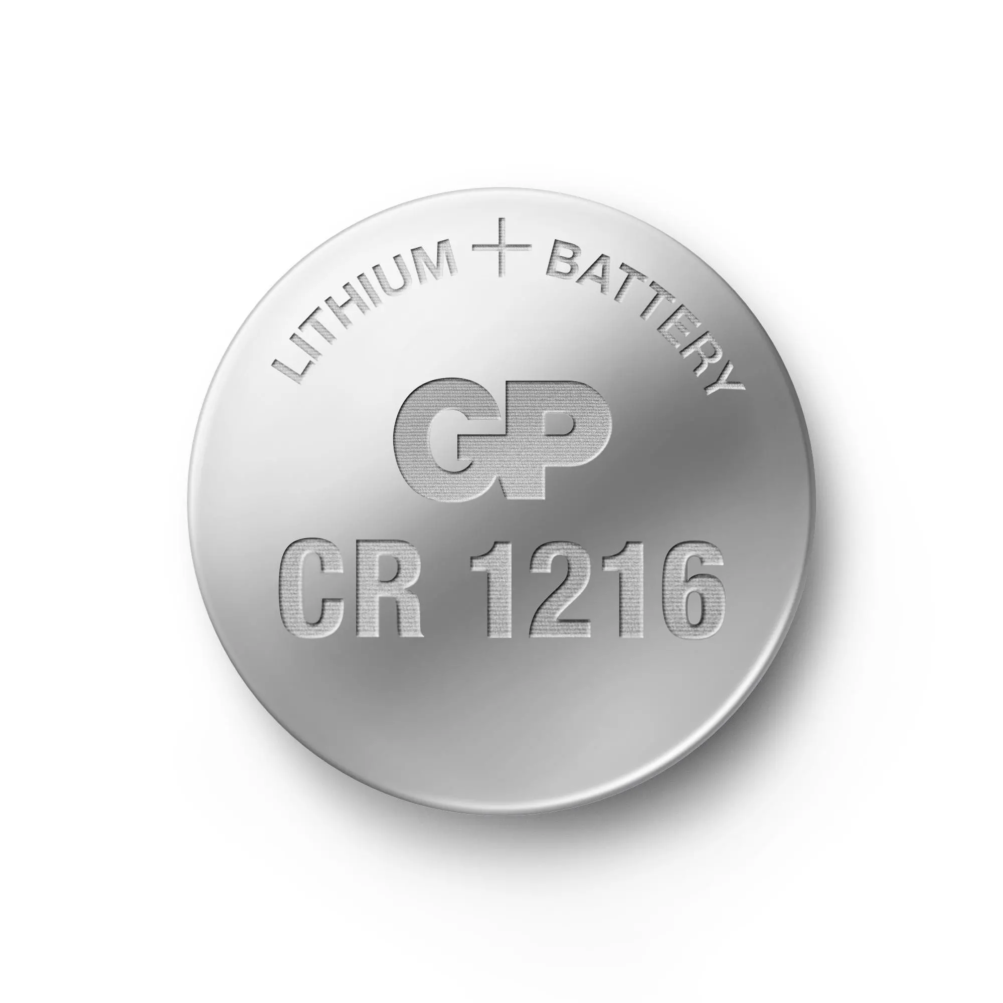 Литиева бутонна батерия GP CR-1216, 3V, 5 бр. в блистер, цена за 1 бр. батерия - image 1