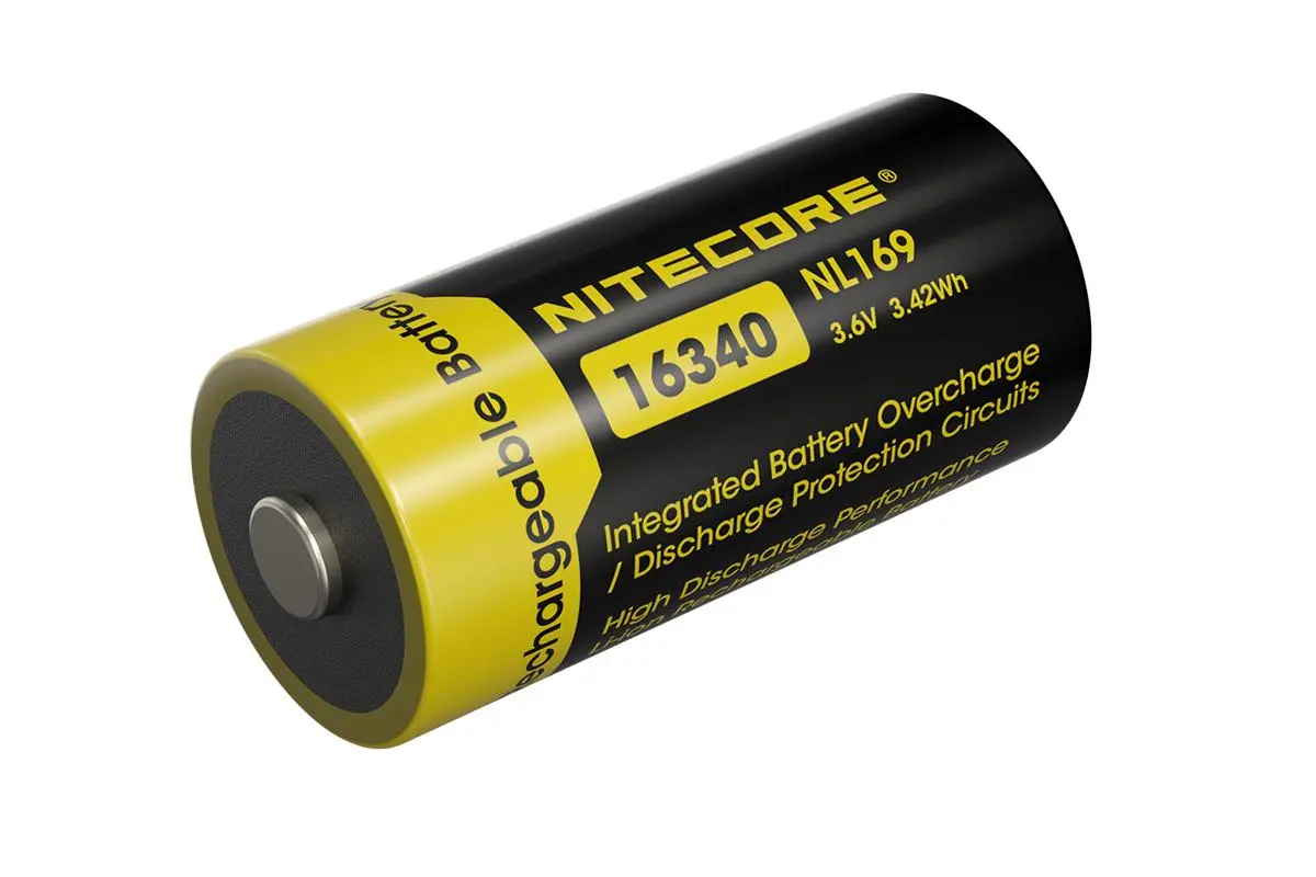 Επαναφορτιζόμενη μπαταρία CR-123 LiIon 3,7V 16340 950mAh NITECORE