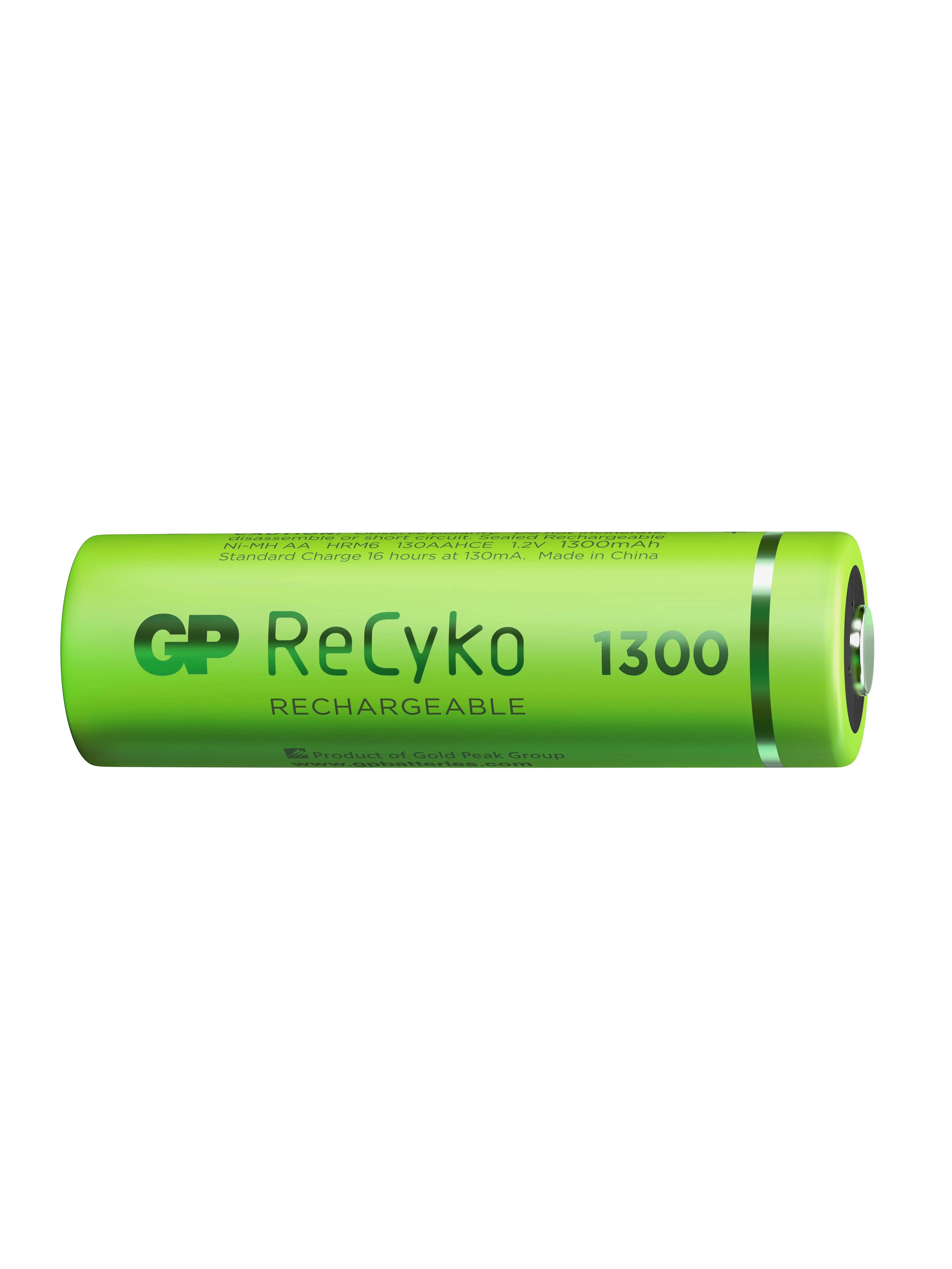 Акумулаторна Батерия R6 AA 130AAHC-EB2 1300mAh NiMH 2 бр. в опаковка GP - image 3