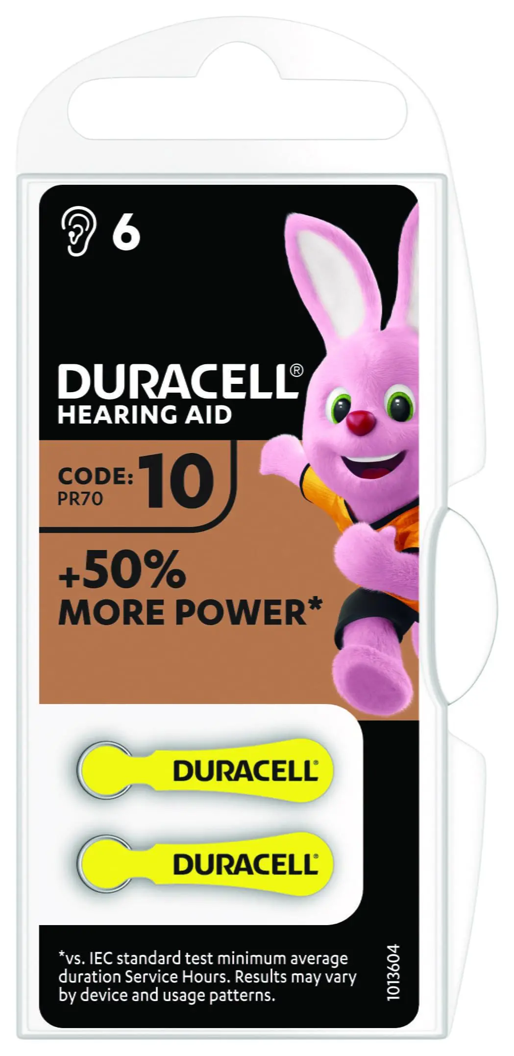 Μπαταρία ψευδαργύρου-αέρα DURACELL ZA10 6 τεμ