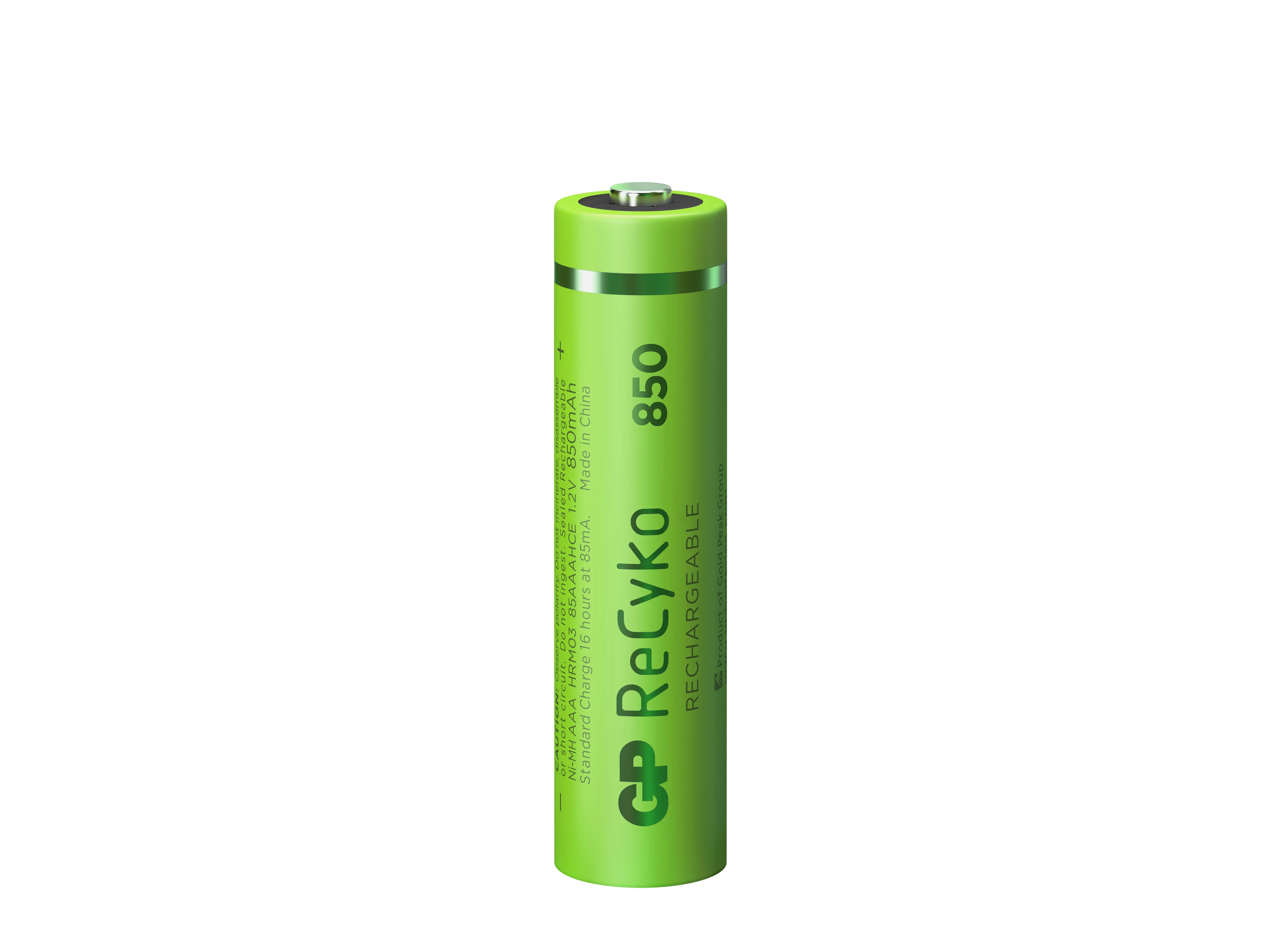 Акумулаторна Батерия GP R03 AAA 850mAh NiMH 85AAAHCE-EB2 RECYKO, 2 бр. в опаковка - image 3