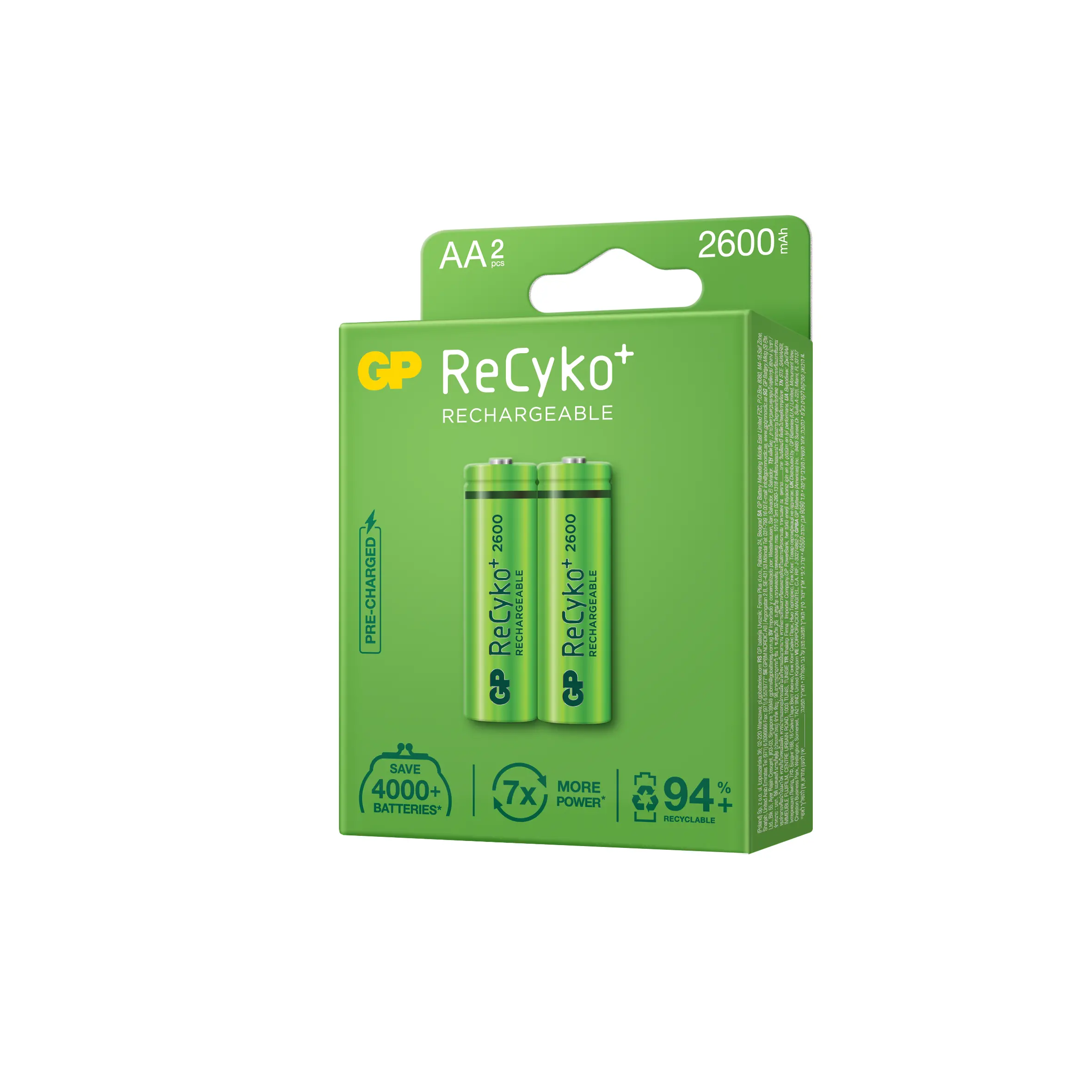 Акумулаторна Батерия GP R6 AA 2600mAh NiMH 2 бр. 270AAHCE-EB2 GP - image 1