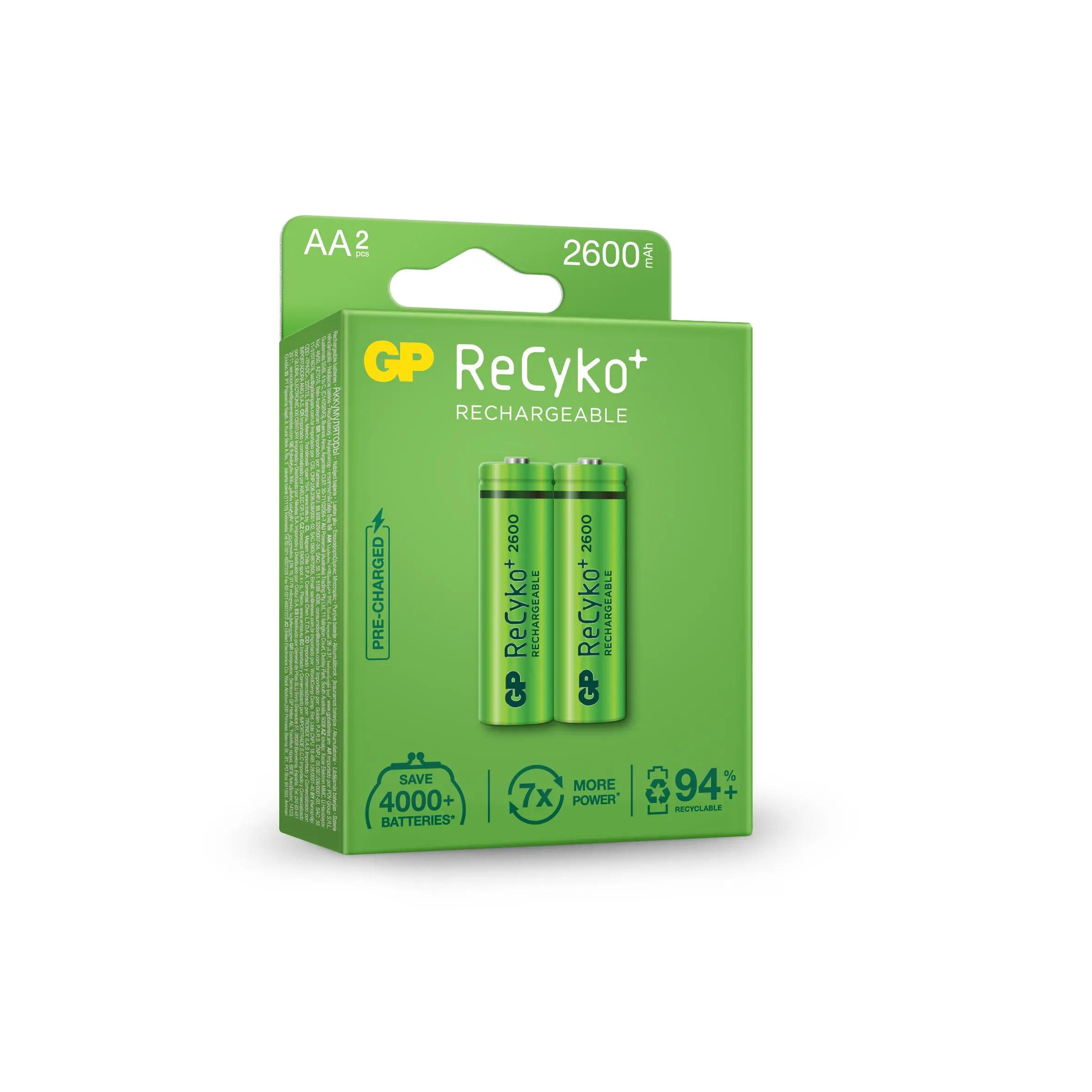 Акумулаторна Батерия GP R6 AA 2600mAh NiMH 2 бр. 270AAHCE-EB2 GP - image 2