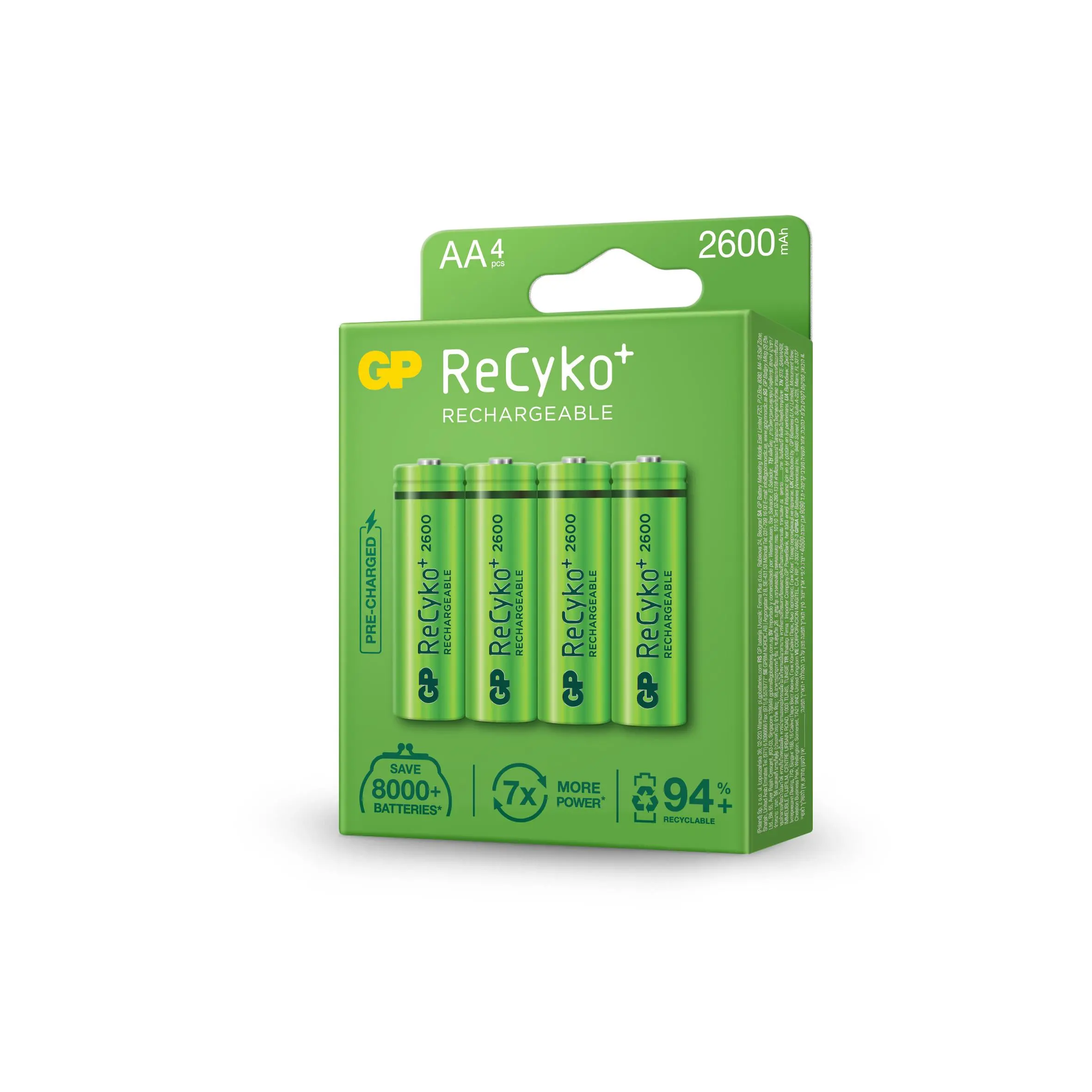 Акумулаторна Батерия GP R6 AA 2600mAh NiMH 4 бр. 270AAHCE-EB4 GP - image 1