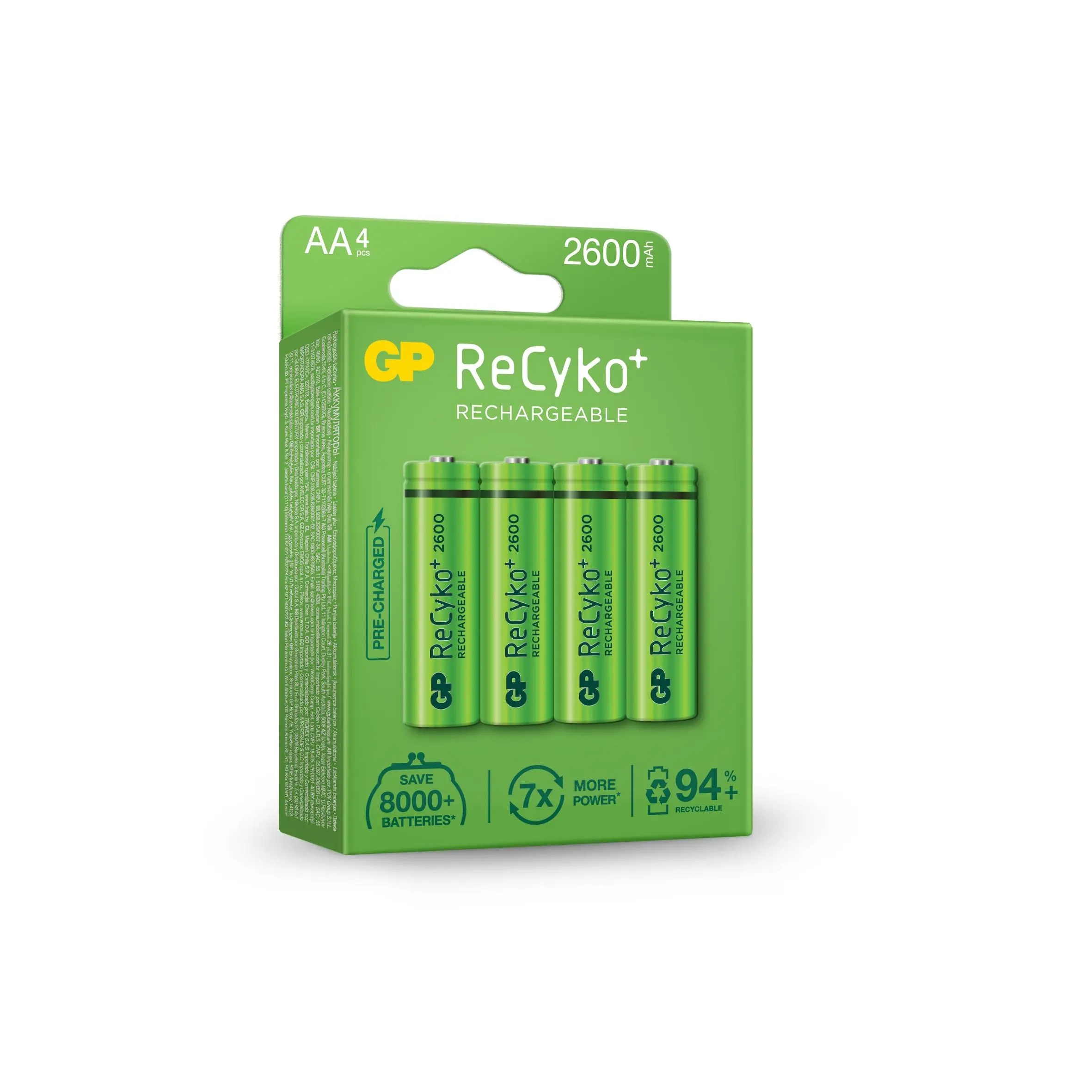Акумулаторна Батерия GP R6 AA 2600mAh NiMH 4 бр. 270AAHCE-EB4 GP - image 2