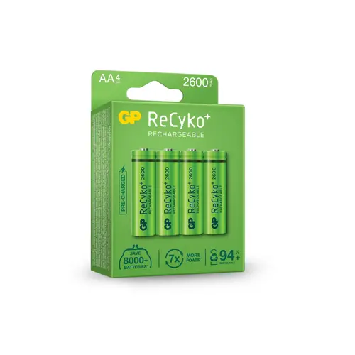 Акумулаторна Батерия GP  R6 AA 2600mAh NiMH 4 бр. 270AAHCE-EB4  GP - image 2