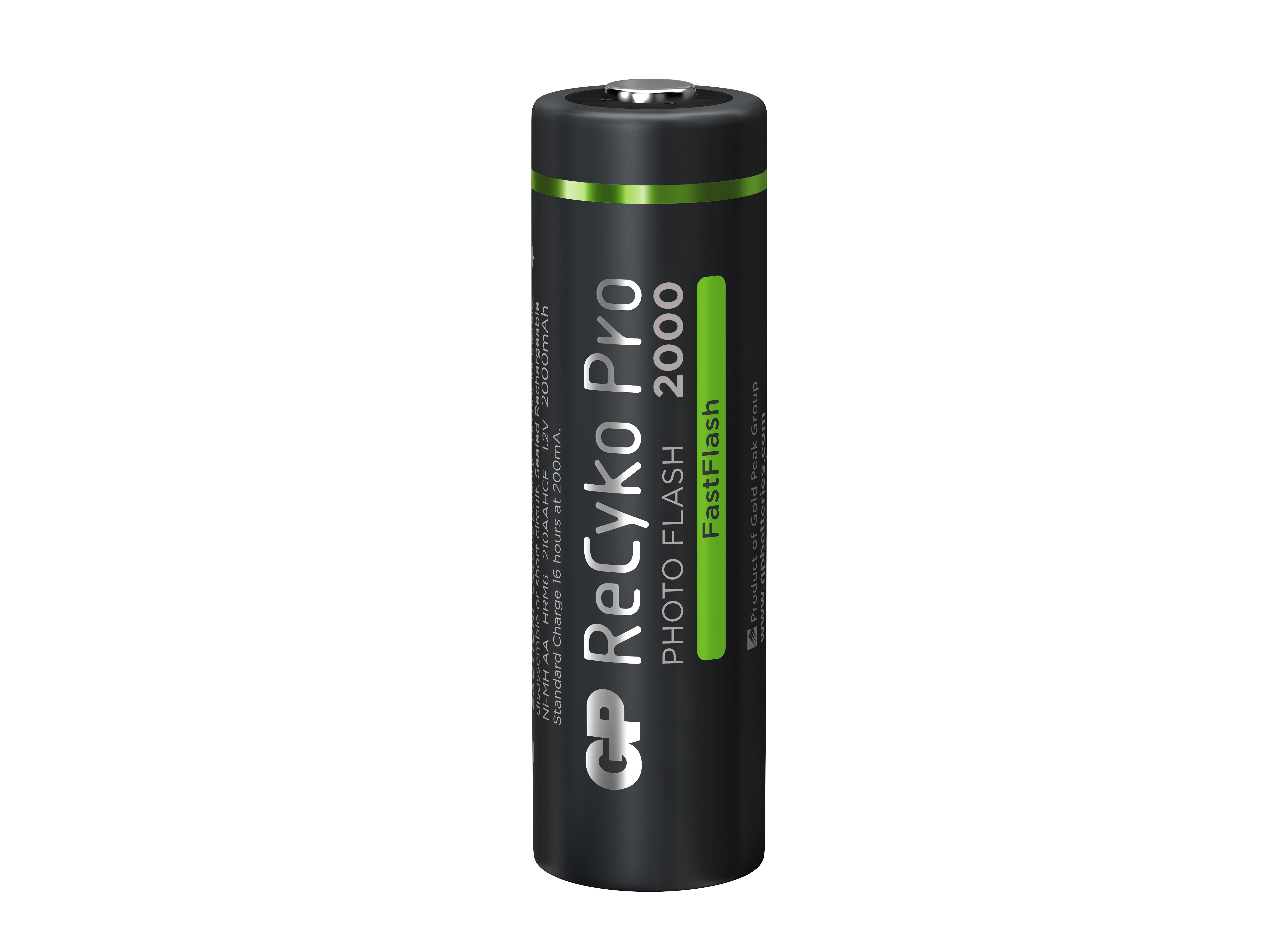 Акумулаторна Батерия GP R6 AA 2000mAh RECYKO + PRO Fast Flash GP-BR-210AAHCF-APCEB4 NiMH /до 500 цикъла/  4 бр. в опаковка GP - image 3