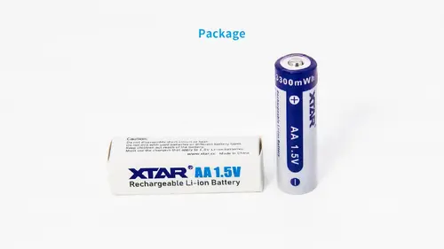 Акумулаторна батерия LiIon  AA R6  1,5V 2000mAh  XTAR - image 1