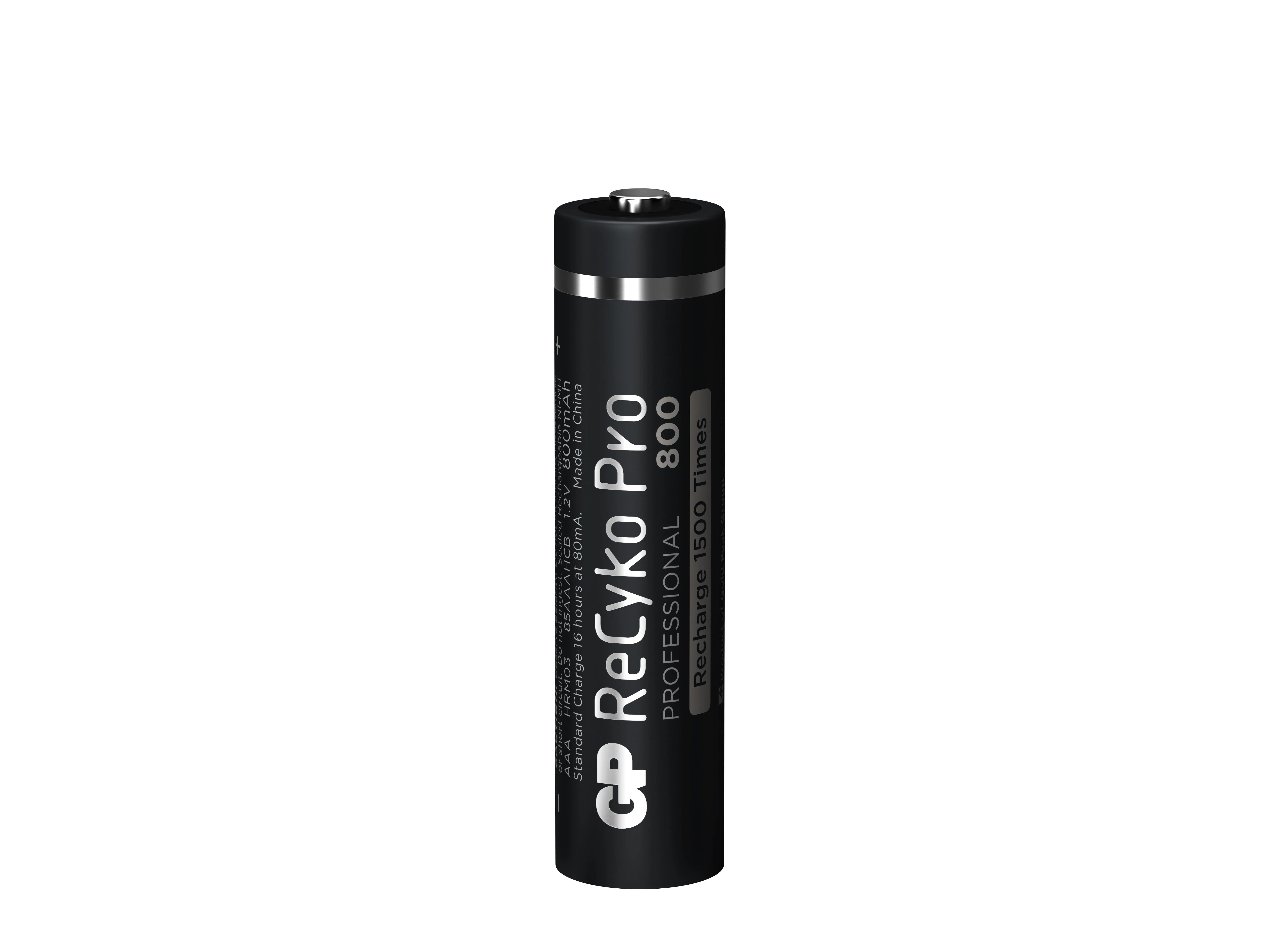 Акумулаторна Батерия GP R03 AAA 800mAh, NiMH, 85AAAHCB-EB2 RECYKO+ PRO, До 1500 цикъла, 2 бр. в опаковка - image 3