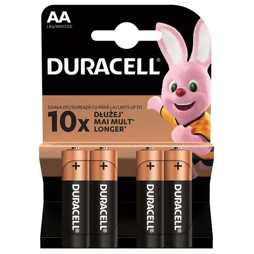 Baterie alcalină DURACELL BASIC LR6 /4 buc. în blister/ 1.5V - 1
