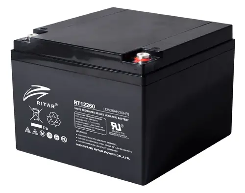 Baterie cu plumb RITAR, (RT12260) AGM, 12V, 26 Ah, 166/ 176/ 125 mm, Terminal F13(M5) - 1