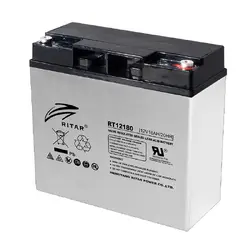 Оловна батерия RITAR, (RT12180) AGM, 12V, 18Ah, 181 /76 /167 mm, F13(M5) 
