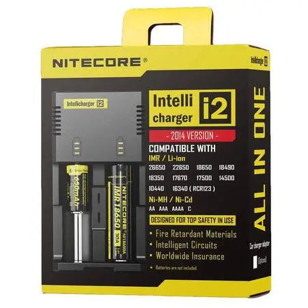 Φορτιστής NITECORE i2, Universal Charger, LiIon & NIMH, 18650, CR123, AA, AAA, C, D - image 1