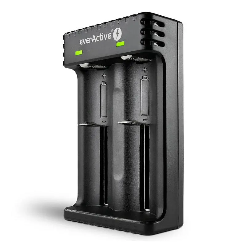 Încărcător pentru baterii LiIon 3,7v CR18650,CR123,14500 cu 2 sloturi USB micro LC-200 EverActive