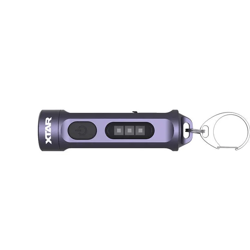 Фенер ключодържател XTAR CREE T1 UV, Акумулаторен, 500 lm, USB-C  