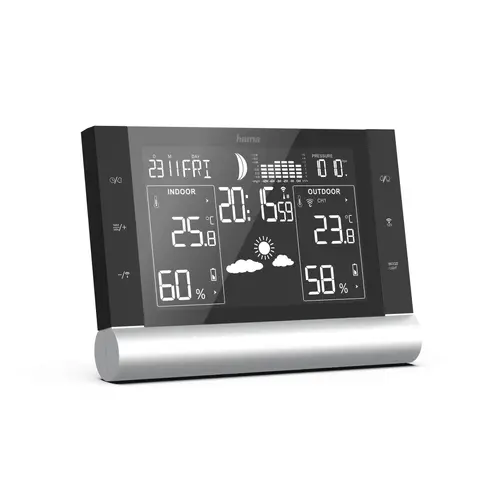 Електронна метеостанция HAMA Black Line Plus, Черна - image 1