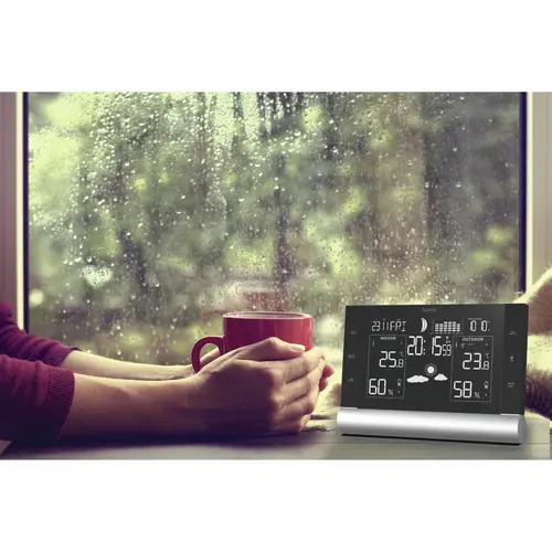 Електронна метеостанция HAMA Black Line Plus, Черна - image 3