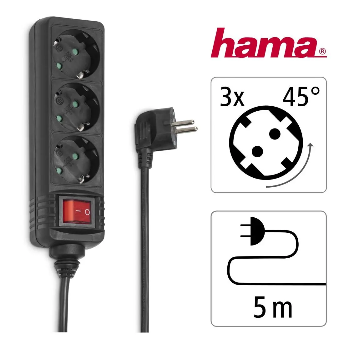 Πολύπριζο HAMA 108835, 3 θέσεις, 108835 - image 4