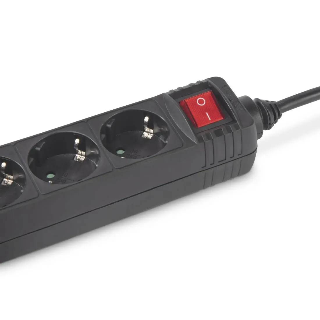 HAMA Prelungitor cu 3 prize, 5m, negru cu întrerupător pornit/oprit - image 6