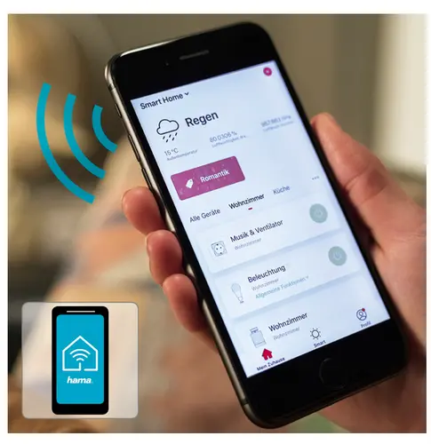 Смарт крушка Hama WLAN, Димираща, E27, 10W, Бяла - image 9