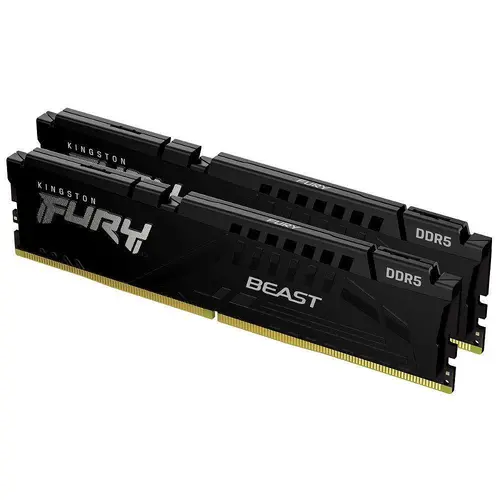 Памет Kingston FURY Beast Black 32GB(2x16GB) DDR5 5600MHz KF556C40BBK2-32
