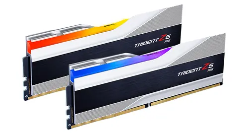 Памет G.SKILL Trident Z5 Silver RGB 32GB(2x16GB) DDR5 6000MHz F5-6000J3636F16GX2-TZ5RS - image 1