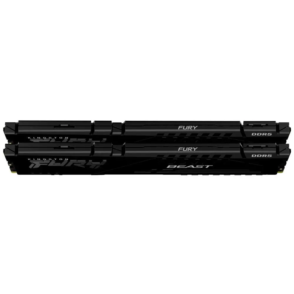 Памет Kingston FURY Beast Black 64GB(2x32GB) DDR5 5200MHz KF552C40BBK2-64 - image 1