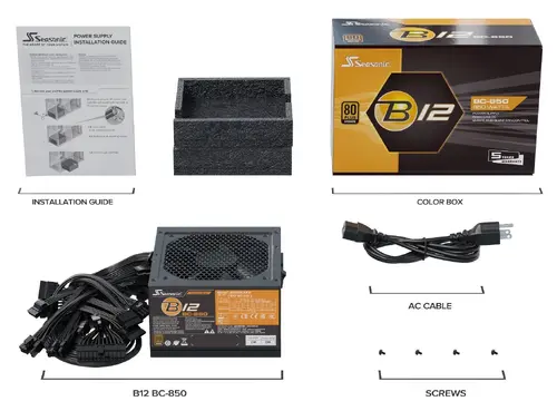 Захранващ блок Seasonic B12-BC-850, 850W Bronze 85+ - image 2