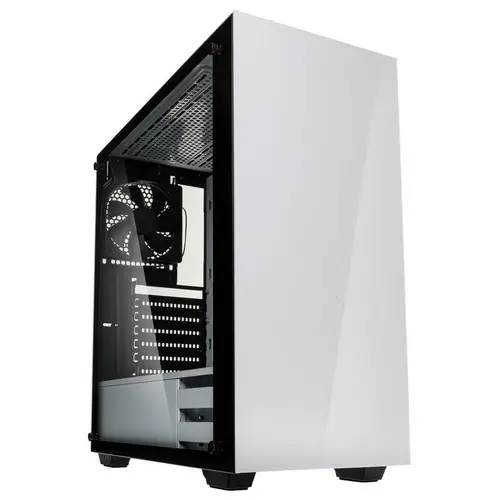 Кутия Kolink Stronghold White TG, Mid-Tower, Бял