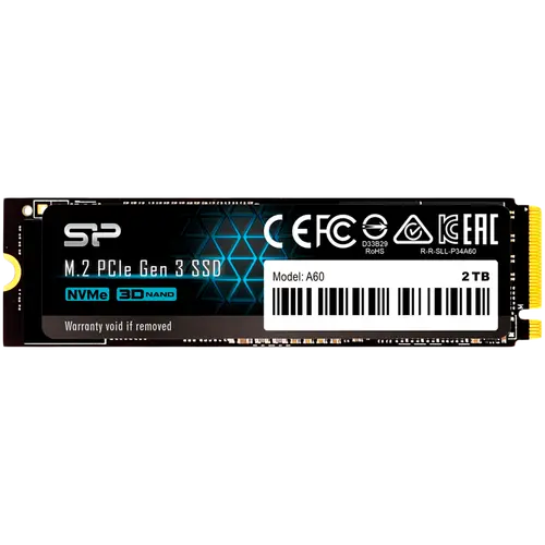 SSD Silicon Power A60 M.2-2280 PCIe Gen 3x4 NVMe 2ТB - 1