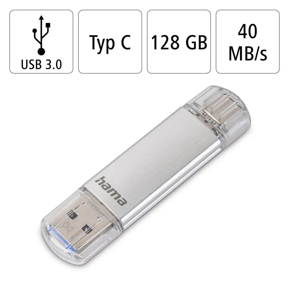 Флаш памет "C-Laeta", USB-C USB 3.1/3.0, 128 GB, HAMA-181073 - image 6