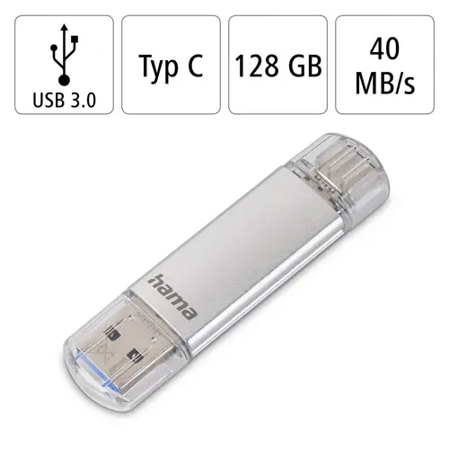 Флаш памет "C-Laeta", USB-C USB 3.1/3.0, 128 GB, HAMA-181073 - image 6