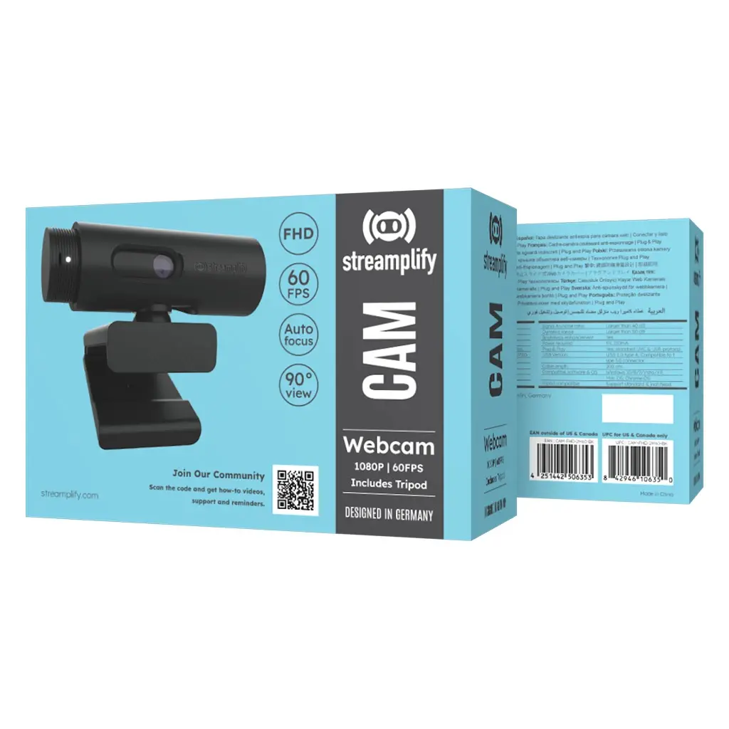 Уеб камера с микрофон Streamplify CAM 1080p, 60fps, USB2.0 - image 12