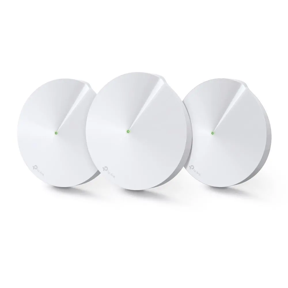 Безжичен рутер TP-Link Deco M5, AC1300, 2.4/5 GHz, 400 -  867 Mbps, Gigabit, (3-pack) - image 1
