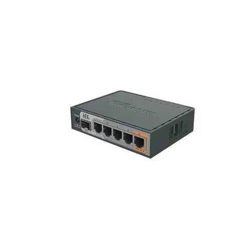 Рутер MiKrotik hEX S - RB760iGS, 5 x 10/100/1000 Mbps, Черен - image 2