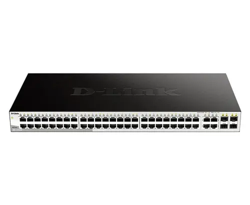 Switch D-Link DGS-1210-52, 48 de porturi 10/100/1000 Base-T port with 4 x 1000Base-T /SFP ports, gestionabil, pentru montare în rack - 2