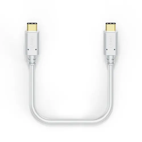 Кабел за зареждане, USB-C - USB-C,1.5м, позл.конектори - image 2
