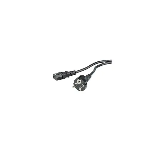 Cablu de alimentare pentru calculator HAMA, Schuko, 3pin mamă, 1.5 m, Negru, Bulk - 1