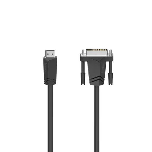 Cablu HAMA 205018, HDMI tată - DVI/D tată, 1.5 m, Ecranat, Negru - 1