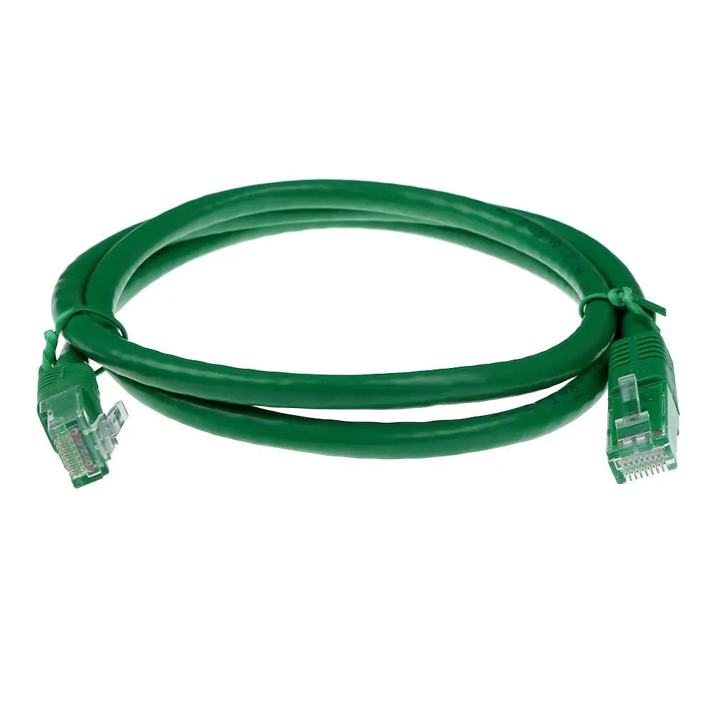 Мрежов пач кабел ACT U/UTP, CAT 6, RJ-45 - RJ-45, 3.0 m, Медни проводници, Зелен, Булк опаковка - image 1