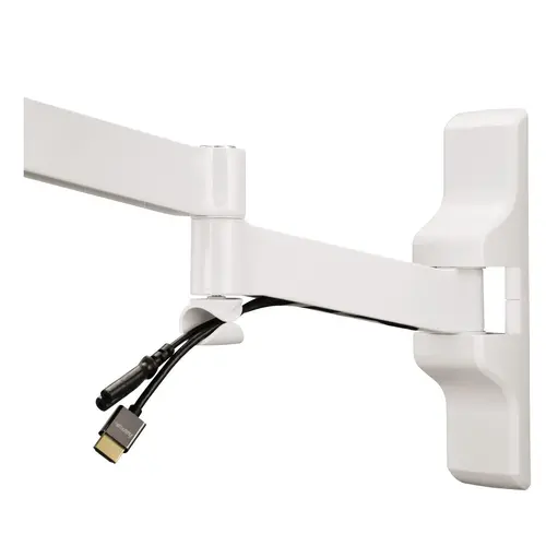 Стенна стойка за TV HAMA, Регулируема, До 19"-46", 25 кг, Бяла - image 3