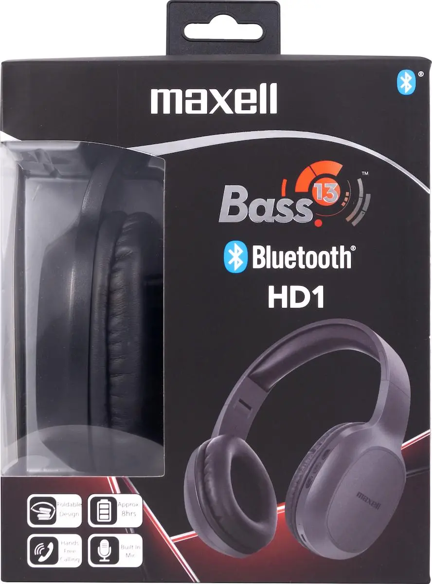 Слушалки блутут MAXELL BASS 13 B13-HD1, Черни - image 2