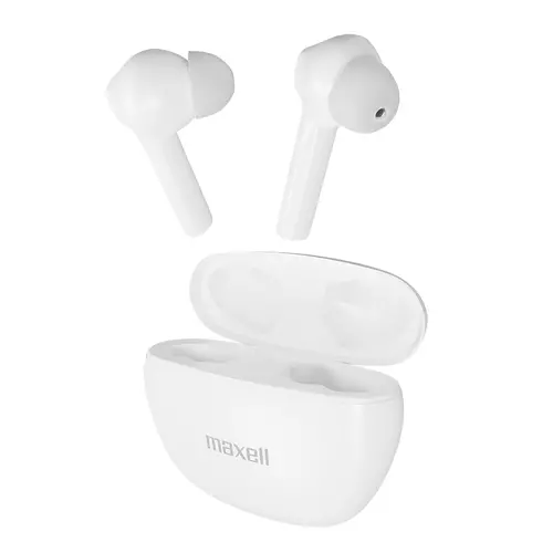 Căști Bluetooth MAXELL Dynamic, Cutie docking, True Wireless, Albe - 1