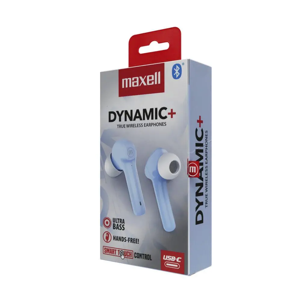 Блутут слушалки с докинг кутийка MAXELL Dynamic, True Wireless, Сини - image 1