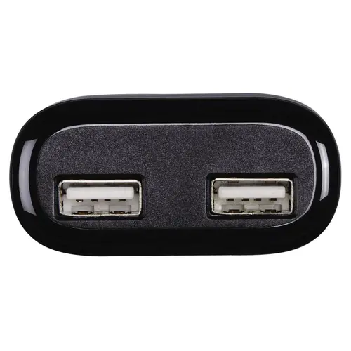 Зарядно 220V HAMA Auto-Detect 5 V/4.8 A, 2x USB, черен - image 2
