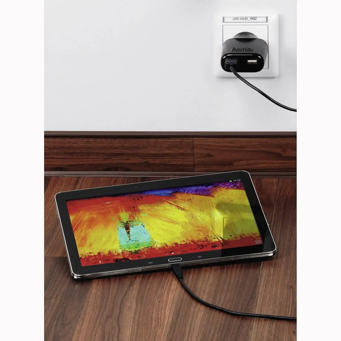 Зарядно 220V HAMA Auto-Detect 5 V/4.8 A, 2x USB, черен - image 3