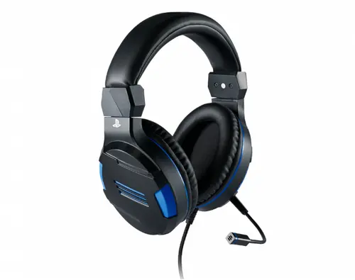 Геймърски слушалки Nacon Bigben PS4 Official Headset V3, Микрофон, Черен/Син - image 2